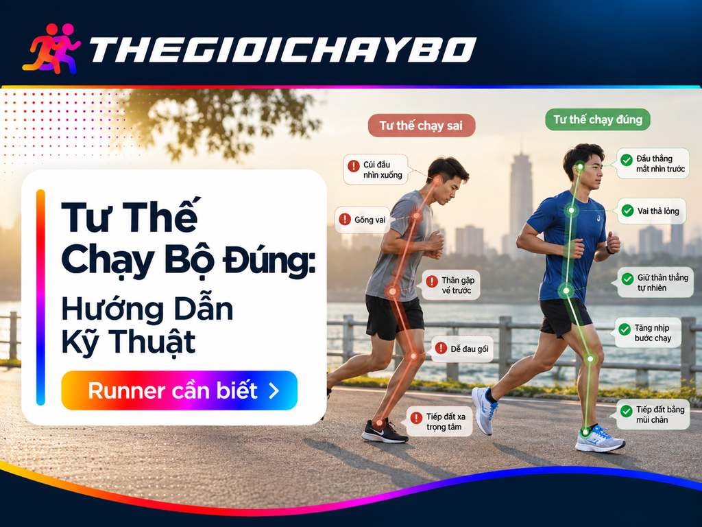 Tư Thế Chạy Bộ Đúng: Hướng Dẫn Kỹ Thuật Từ Đầu Đến Chân