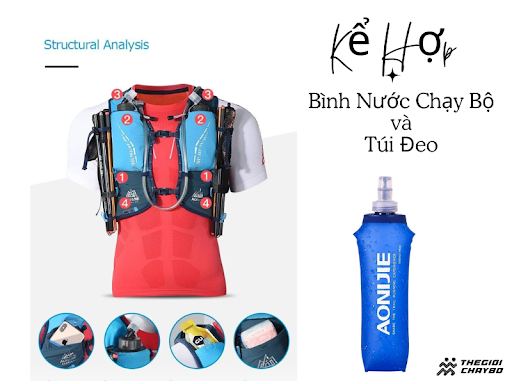 Kết Hợp Bình Nước Chạy Bộ Với Túi Đeo Để Tối Ưu Hiệu Suất
