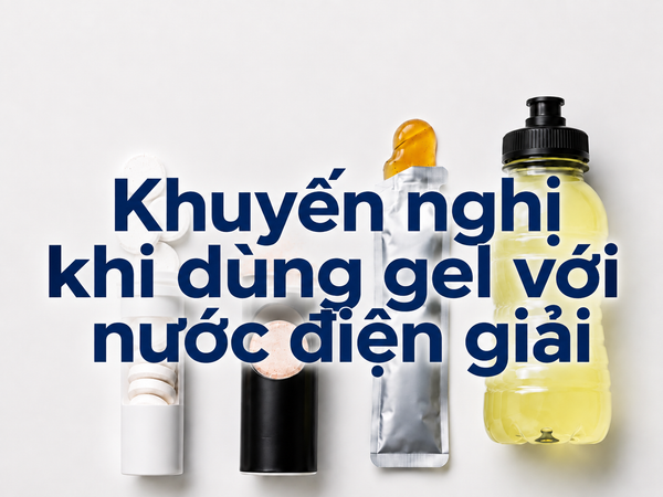 Khuyến nghị khi dùng gel với nước điện giải
