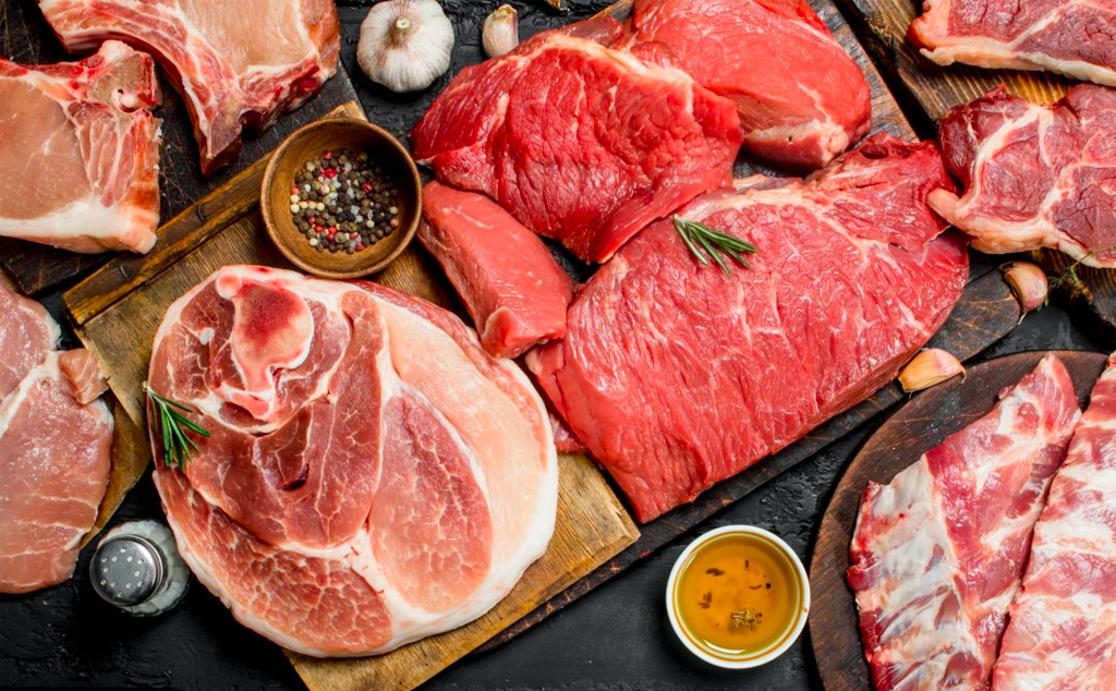 thịt bò và thịt heo nạc