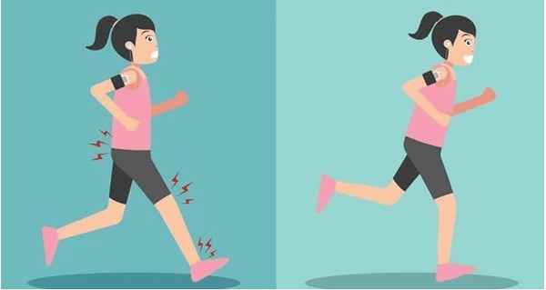 So sánh tư thế chạy bộ đúng sai