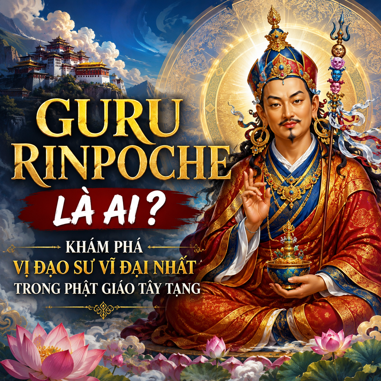 🌟 Guru Rinpoche Là Ai? Khám Phá Vị Đạo Sư Vĩ Đại Nhất Trong Phật Giáo Tây Tạng