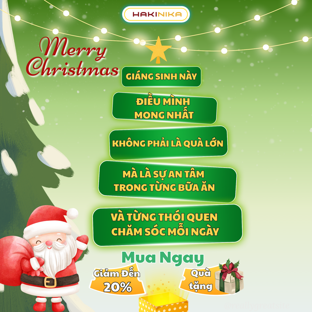 🎄 GIÁNG SINH AN LÀNH – TỪ BỮA ĂN ĐẾN CHĂM SÓC BẢN THÂN