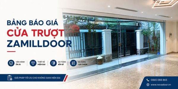 Bảng báo giá cửa lùa Zamilldoor