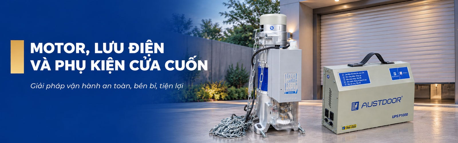 Motor và phụ kiện cửa cuốn