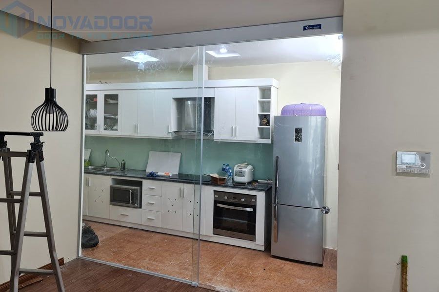 Cửa trượt zamilldoor lắp cho nhà bếp