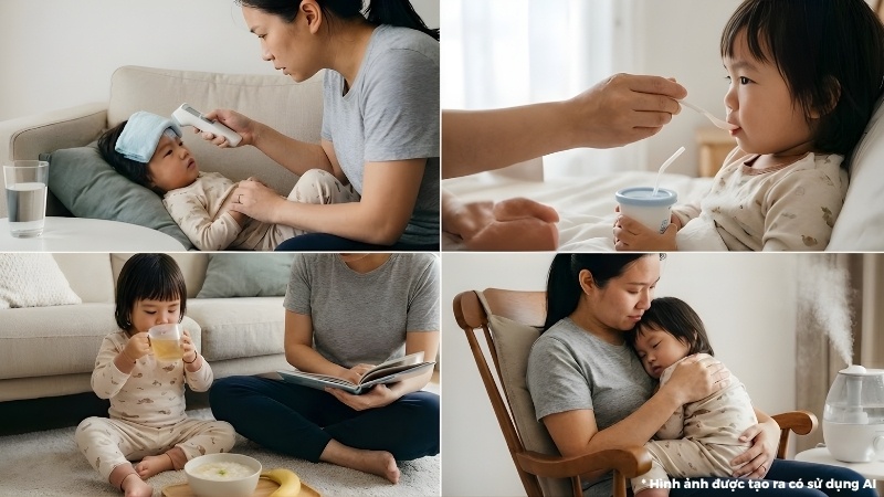 Bé bị tiêu chảy và sốt nên làm gì? Hướng dẫn chăm sóc tại nhà