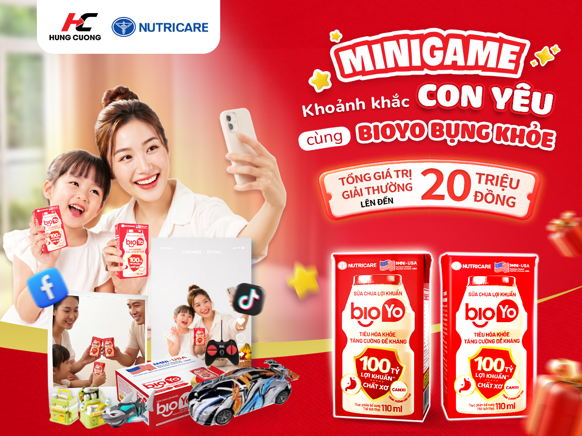 Minigame: Khoảnh Khắc Con Yêu - Cùng Bioyo Bụng Khỏe