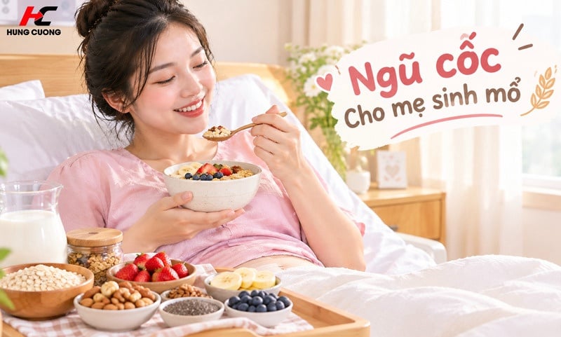 Ngũ Cốc Cho Mẹ Sau Sinh Mổ: Lựa Chọn Chuẩn Giúp Phục Hồi Sức Khỏe & Gọi Sữa Dạt Dào