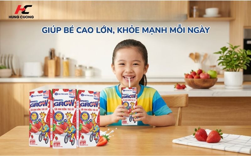 Sữa Smarta Grow Opti vị dâu