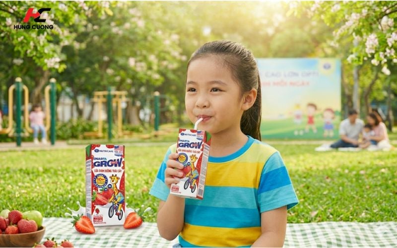 Thành phần nổi bật của sữa Smarta Grow Opti vị dâu