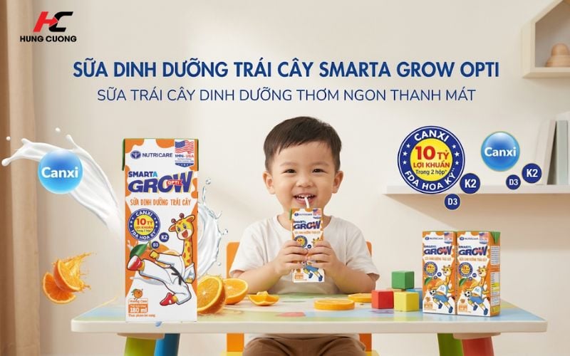 Thành phần nổi bật của Smarta Grow Opti vị cam