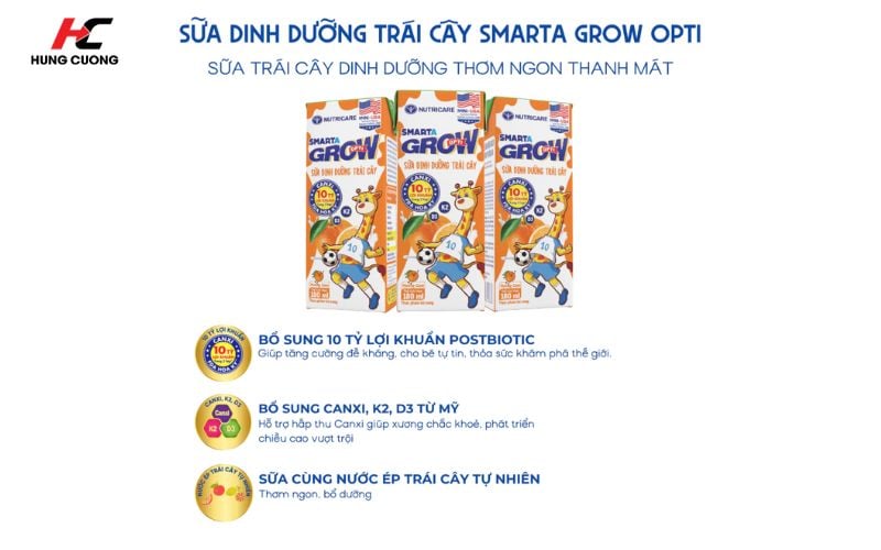 Công dụng của Smarta Grow Opti vị cam