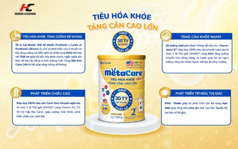 Công dụng của MetaCare Opti 2+