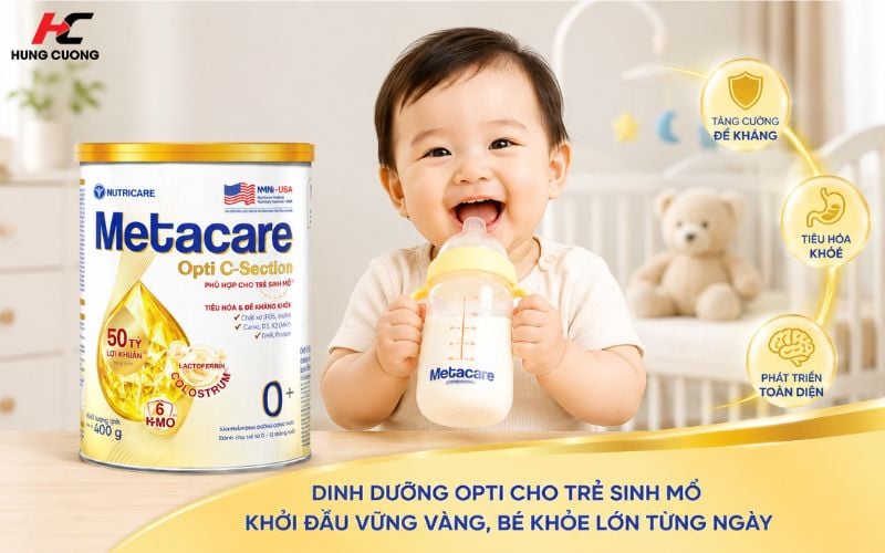 Thành phần nổi bật của MetaCare Opti C-Section 0+