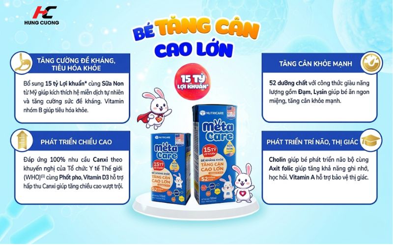 Công dụng của sữa MetaCare Eco pha sẵn