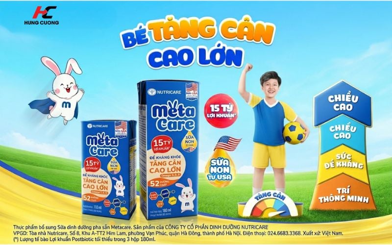 Sữa bột pha sẵn MetaCare Eco