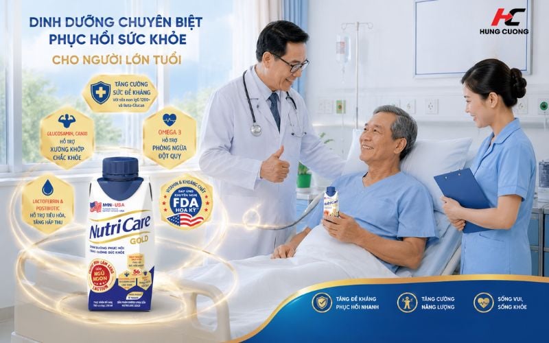 Công dụng của sữa bột pha sẵn Nutricare Gold