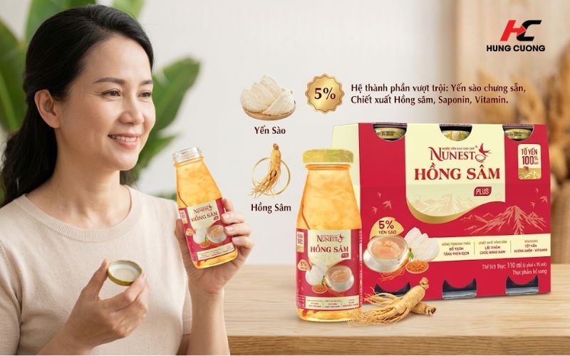 Thành phần nổi bật của Nunest Hồng Sâm Plus