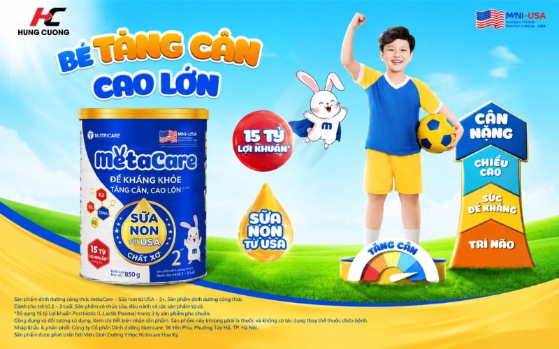 Thành phần nổi bật của Metacare 2+