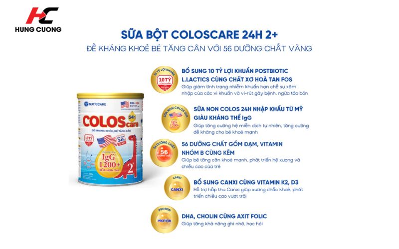 Công dụng của sữa ColosCare 2+