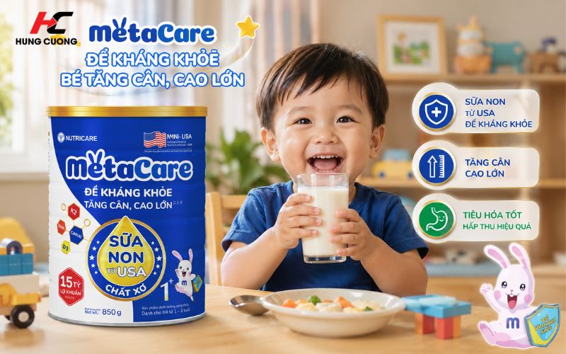 Thành phần nổi bật của sữa Metacare 1+