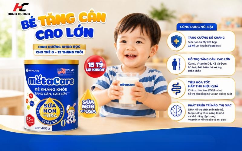 Công dụng của sữa Metacare 0+