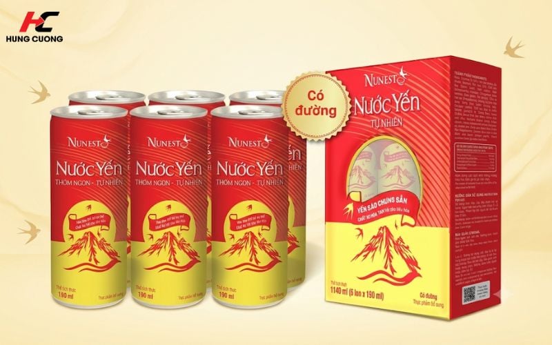 Nước Yến Tự Nhiên Nunest Có Đường