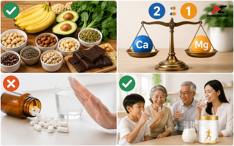 Hướng dẫn bổ sung Magie đúng cách