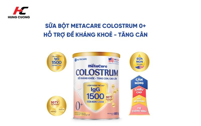 Công dụng của Metacare Colostrum 0+