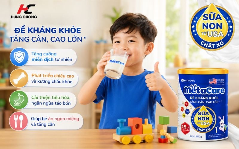 Công dụng của sữa Metacare 1+
