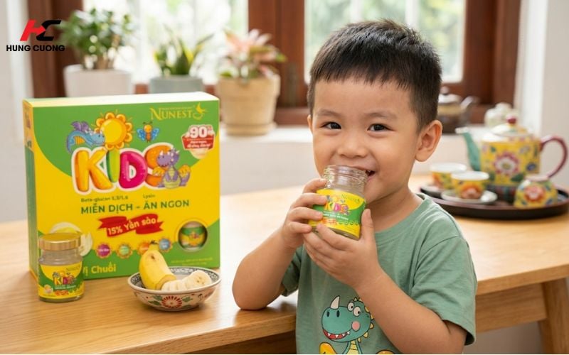 Nước yến sào Nunest Kid vị chuối