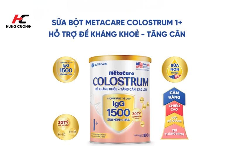 Thành phần nổi bật của Metacare Colostrum 1+