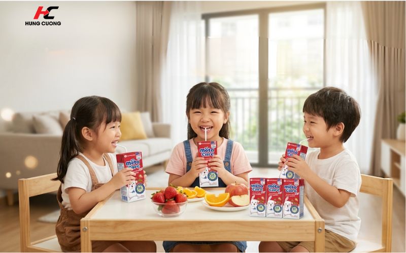 Thành phần nổi bật của sữa Metacare Yoyo vị dâu