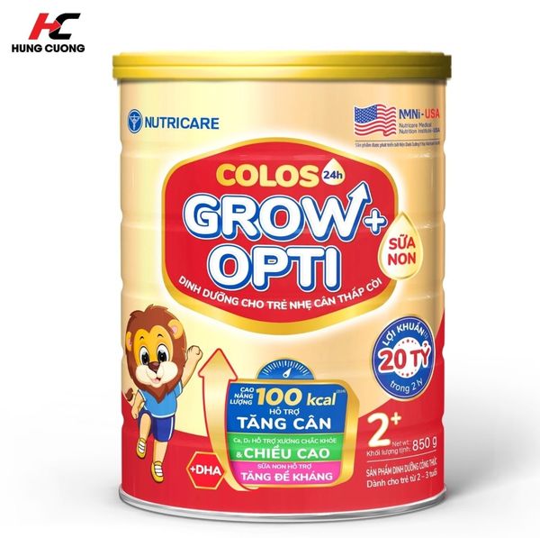 Sữa bột Nutricare Colos24h Grow Opti 2+