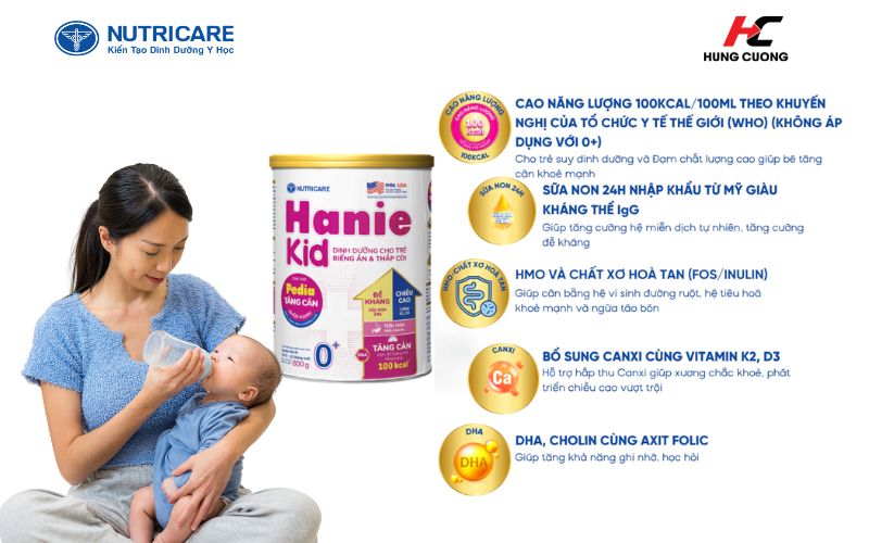 Công dụng của Hanie Kid 0+