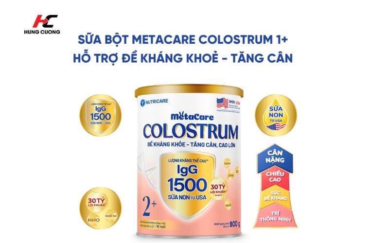 Công dụng của Sữa bột MetaCare Colostrum 2+
