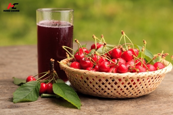 Nước ép anh đào (Cherry) và nước dừa tươi