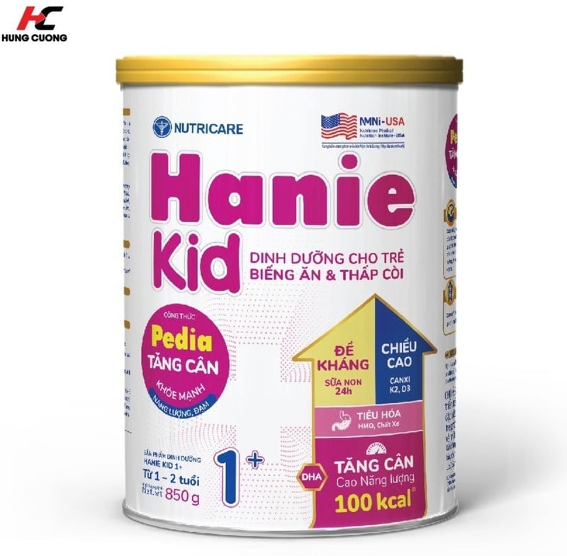 Sữa bột Nutricare Hanie Kid 1+