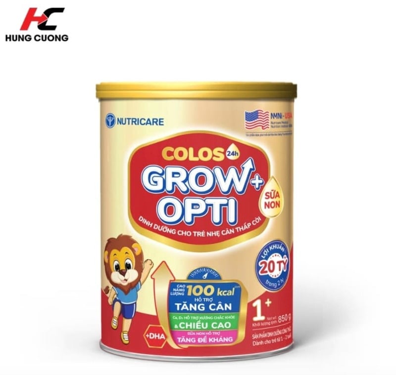 Sữa bột Nutricare Colos24h Grow Opti 1+