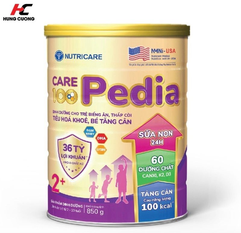 Sữa bột Nutricare Care 100 Pedia 2+