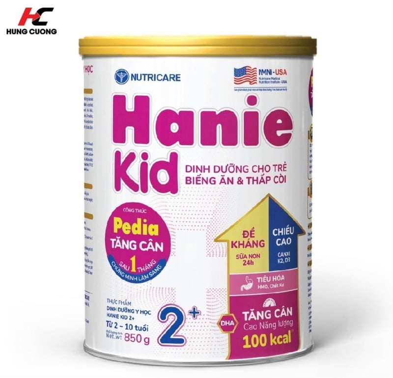 Sữa bột Nutricare Hanie Kid 2+