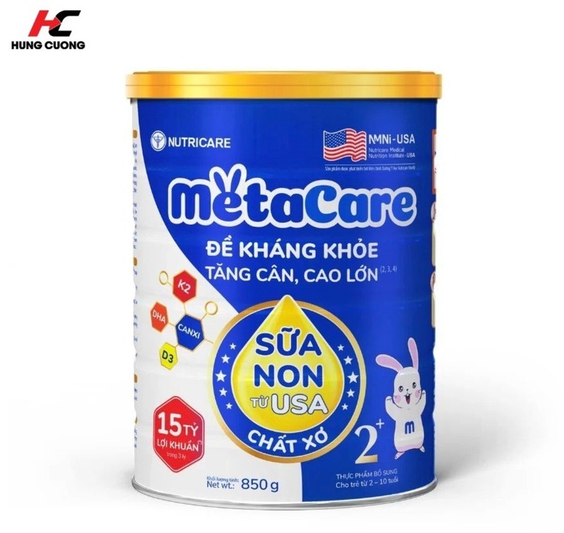 Sữa bột Nutricare Metacare 2+