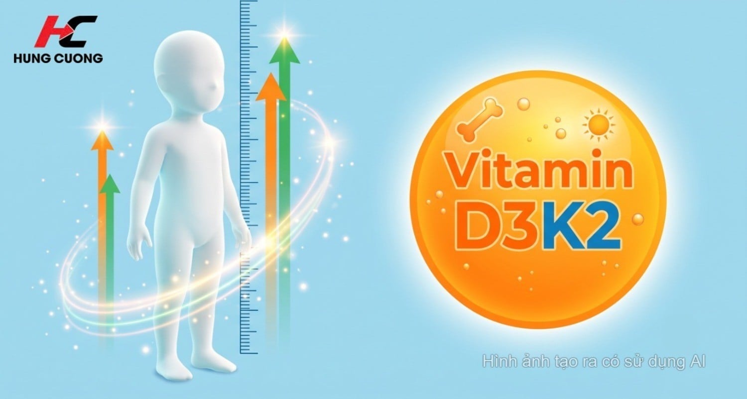Vitamin D3K2 tối ưu hóa việc hấp thu và vận chuyển Canxi về trúng đích