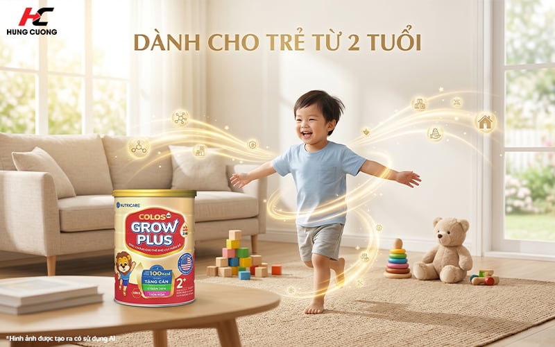 Sữa Colos24 Grow Plus 1+ dành cho trẻ từ 2 tuổi