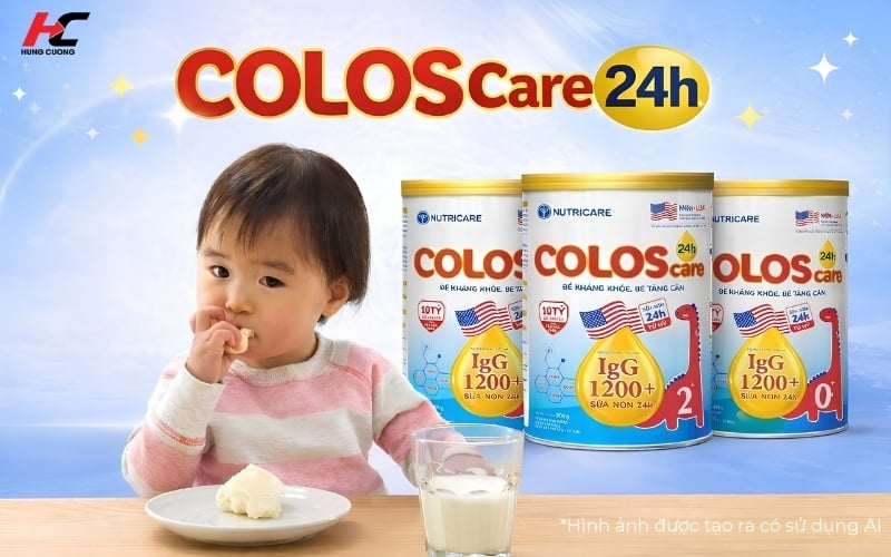 ColosCare 24h giúp bé tiêu hóa tốt ăn ngon, giảm táo bón