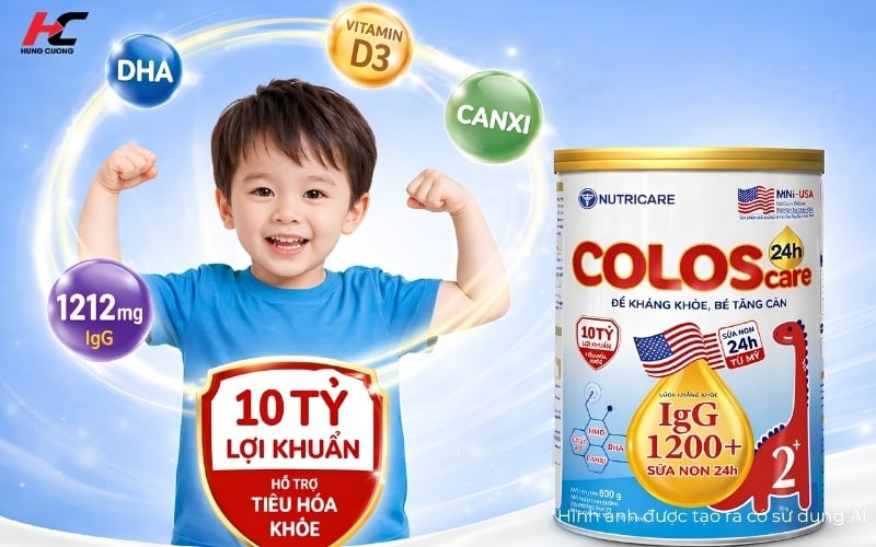 ColosCare 24h 2+ dành cho trẻ từ 2 tuổi trở lên