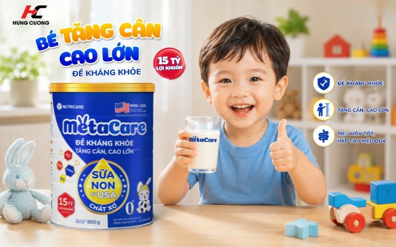 Thành phần nổi bật của sữa Metacare 0+