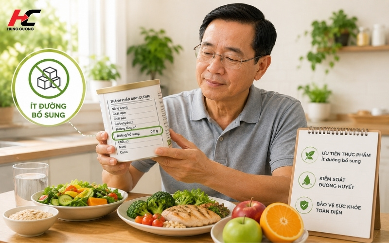 Chọn sản phẩm chứa ít đường bổ sung