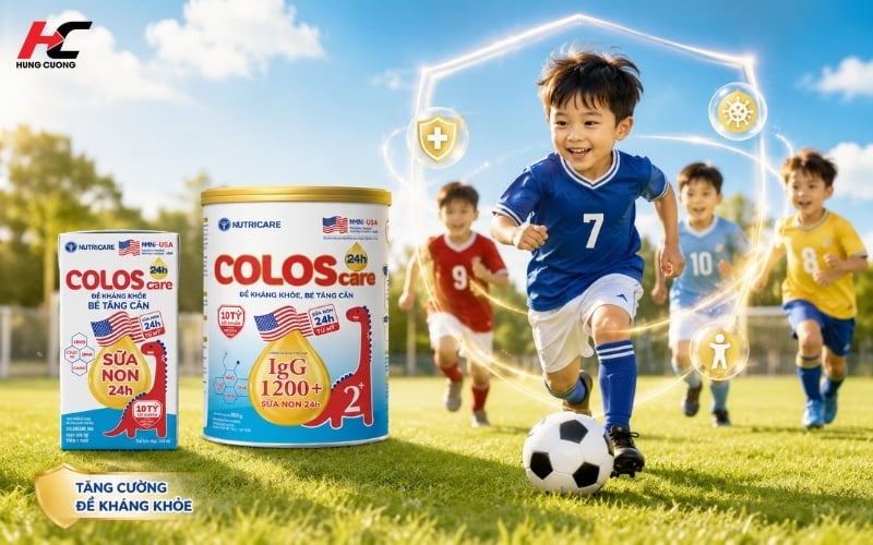 ColosCare 24h giúp bé tăng cường đề kháng khỏe